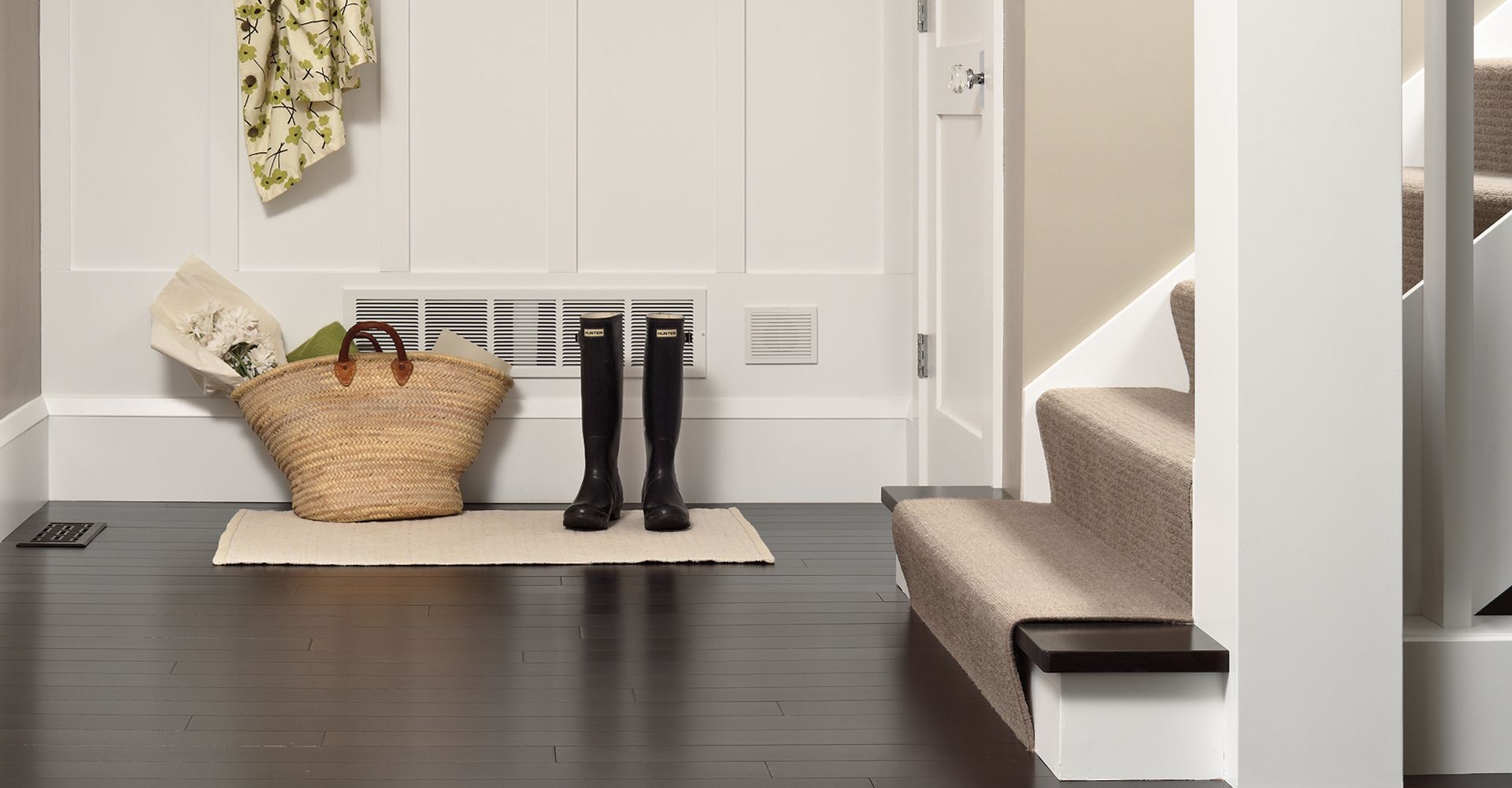 kids playing on newly installed Carpet One vinyl flooring in playroom